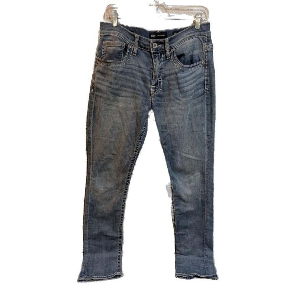 BKE Jake Straight Leg Stretch Jeans Men's Light Wash Denim 32x36